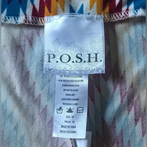NWOT … P.O.S.H. “Size: 1X” Wide Legged Pants - Picture 5 of 5